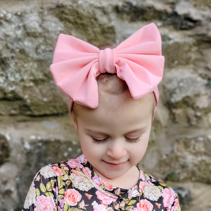 Big Bow Headband - Rose