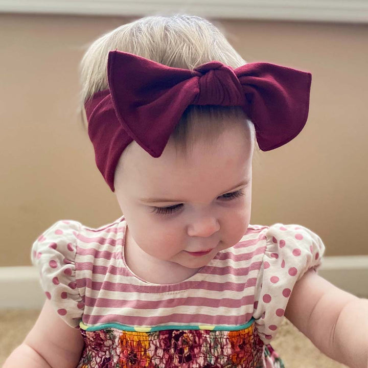 Baby Headband - Burgundy