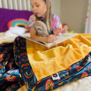 Baby Bee Luxe Blanket Satin - After the Storm